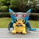 thumbnail image 3 of 4 Styles Cosplay Pokemon Plush Mega Shiny Charizard XY Pikachu Cloak Stuffed Toy Cartoon Soft Doll, 3 of 5