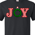 thumbnail image 4 of Inktastic Joy Christmas Ornament with Candy Cane Stripes T-Shirt, 4 of 5