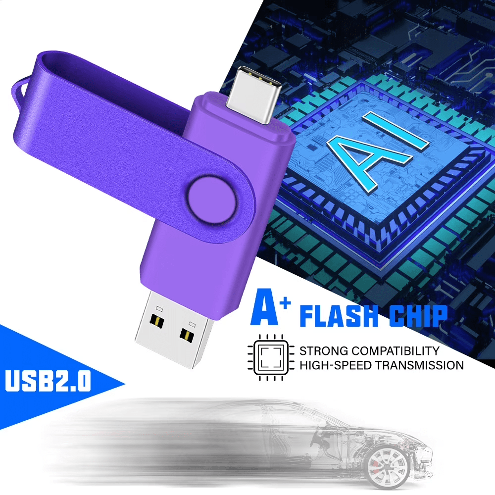 USB C Flash Drive,Dual Pendrive Phone Photo Stick Flash Memory Stick for Android Phones,PC,Laptop