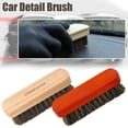 thumbnail image 5 of Horsehair Wooden Brush Car Detailing Polishing Buffing Handle Car Wash Brush ◆ε N3E0, 5 of 6
