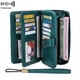 thumbnail image 1 of Solid Color Large-capacity Long Wallet, Vintage Multifunctional Coin Purse With Zipper & Wristband, 1 of 1