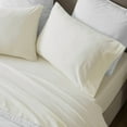 thumbnail image 4 of Superior Carmen 100% Cotton Relaxed Wash Bed Sheet Set, Queen, Ivory, 4 of 12