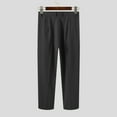 thumbnail image 3 of INCERUN Men's Smart Straight Wide Leg Casual Pants Formal Simple Long Trousers, 3 of 5