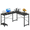Black, variant on 49-Inch L Shaped Desk - Computer Desk Corner Desks Gaming Desk PC Table, with CPU Stand Side Bag for Home Office Dorm Sturdy Writing Workstation