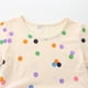 thumbnail image 5 of Odeerbi Niñas Verano Vestido de Algodón de Puntos Imprimir Tul Vestido de Los Niños Polka Vestido de Manga Corta, 5 of 6