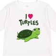 thumbnail image 4 of Inktastic I Love Turtles Boys or Girls Long Sleeve Toddler T-Shirt, 4 of 5