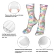 thumbnail image 3 of Xecao Cute Unicorn Print Fashion No Heel Casual Crew Socks Cushioned Breathable for Men Women - Moisture wicking,Not easy to fade Suitable for daily, 3 of 7