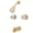 Brass, variant on Kingston Brass KB142 Americana Double-Handle Tub and Shower Faucet in Polished Brass