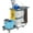 Gray 2 Cabinet, variant on IdeaHouse Janitorial Cart with 2 Cabinets, 3-Shelf Commercial Cleaning Cart on Wheels with Cover & Vinyl Bag, Silent Casters, Heavy-Duty Housekeeping & Custodial Utility Cart