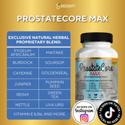 Prostatecore Max Extra Strength Prostate Supplement for Men Health | To Support Normal & Healthy Urinary Functions | Bladder Control (120 Capsules)