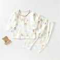 thumbnail image 2 of Bovxnpu Boys Girls Outfits Set 2 Piece Loungewear Set, Boys Short Long Shirt and Pants Set for Infants Newborn Girls Clothes 6 Months, 2 of 3