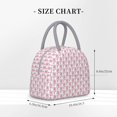 thumbnail image 2 of Fotbe Flamingo On Checkered Bolsa de Almuerzo con Estampado, Lonchera Aislada, Contenedor de Comida Reutilizable Tipo Cooler a Prueba de Fugas, 2 of 6
