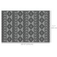 thumbnail image 3 of Outsunny Reversible Outdoor RV Rug, 6' x 9' Patio Floor Mat, Black & Grey, 3 of 9