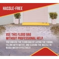 thumbnail image 4 of 6'x 10"x 6" Water Barriers for Flooding Reusable Sandbag Alternative - PVC Lightweight Water Diversion Tubes, Waterproof Inflatable Flood Rain Barrier for Home, Outdoor, 4 of 9