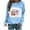 Sky Blue cheap stuff under 5 dollars, variant on Dyegold Christmas Sweatshirt For Women Graphic Ladies Plus Size Funny Sweatshirt Teen Girls Cute Fall Pullover Tops Xmas Santa Claus Holiday Clothes Casual Ugly Hoodies Long Sleeve Clearance Shirts
