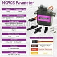thumbnail image 4 of MG90S Metal Gear Servo 9g SG90 Upgraded Version 1/2/4/10/20/50 Pcs For Arduino RC Car Boat Helicopter Airplane, 4 of 6