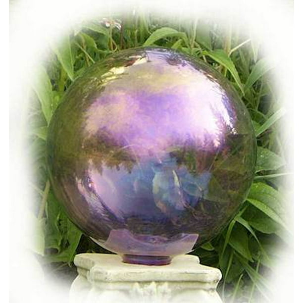 Purple Multi Iridescent Gazing Ball by BirdBrain