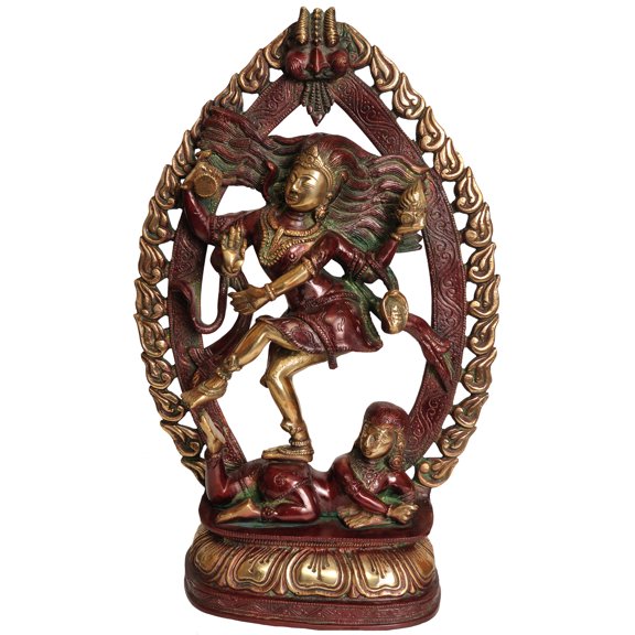 16" The Dancing Shiva In Brass | Handmade | Made In India