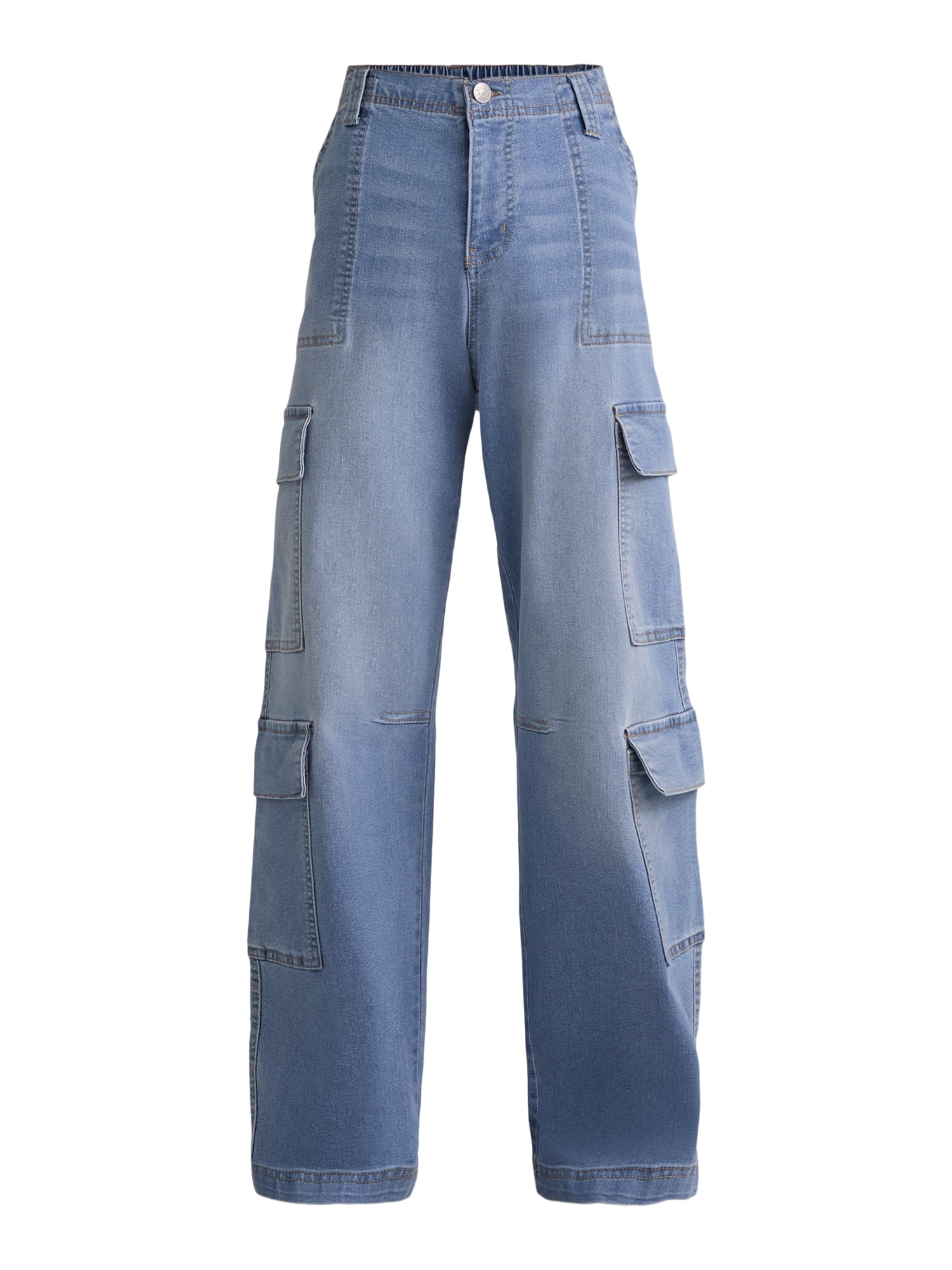 Madden NYC Women’s Skater Cargo Jeans, 29" Inseam, Sizes XXS-XXL