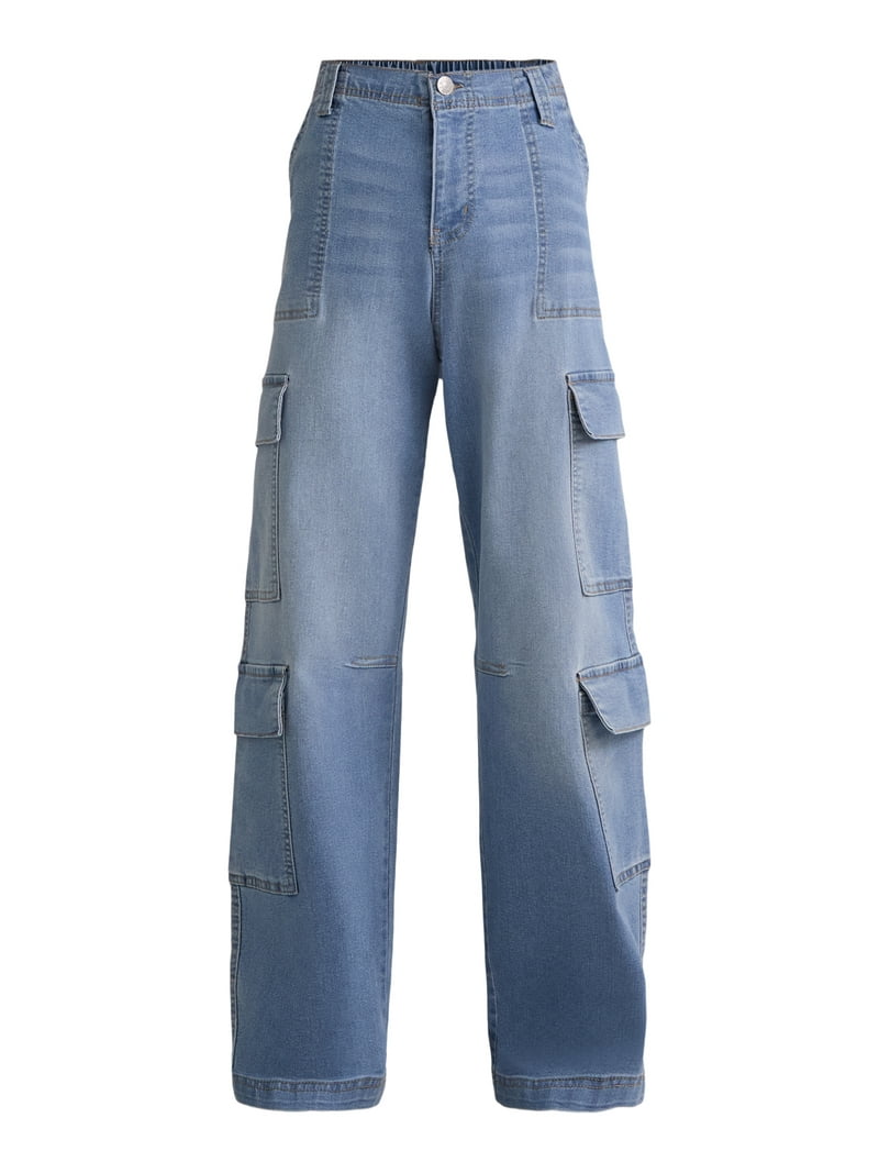 Madden NYC Women's Skater Cargo Jeans, 29