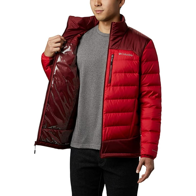 Columbia Men s Autumn Park Down Jacket Mountain Red Red Jasper X Large Walmart