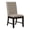 Brown, variant on Wire Brushed Finish & Fabric Upholstery | Perfect for Dining Settings | Offers a Cozy and Stylish Experience