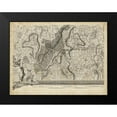 thumbnail image 2 of Unknown 14x12 Black Modern Framed Museum Art Print Titled - Map of London Grid XV, 2 of 5
