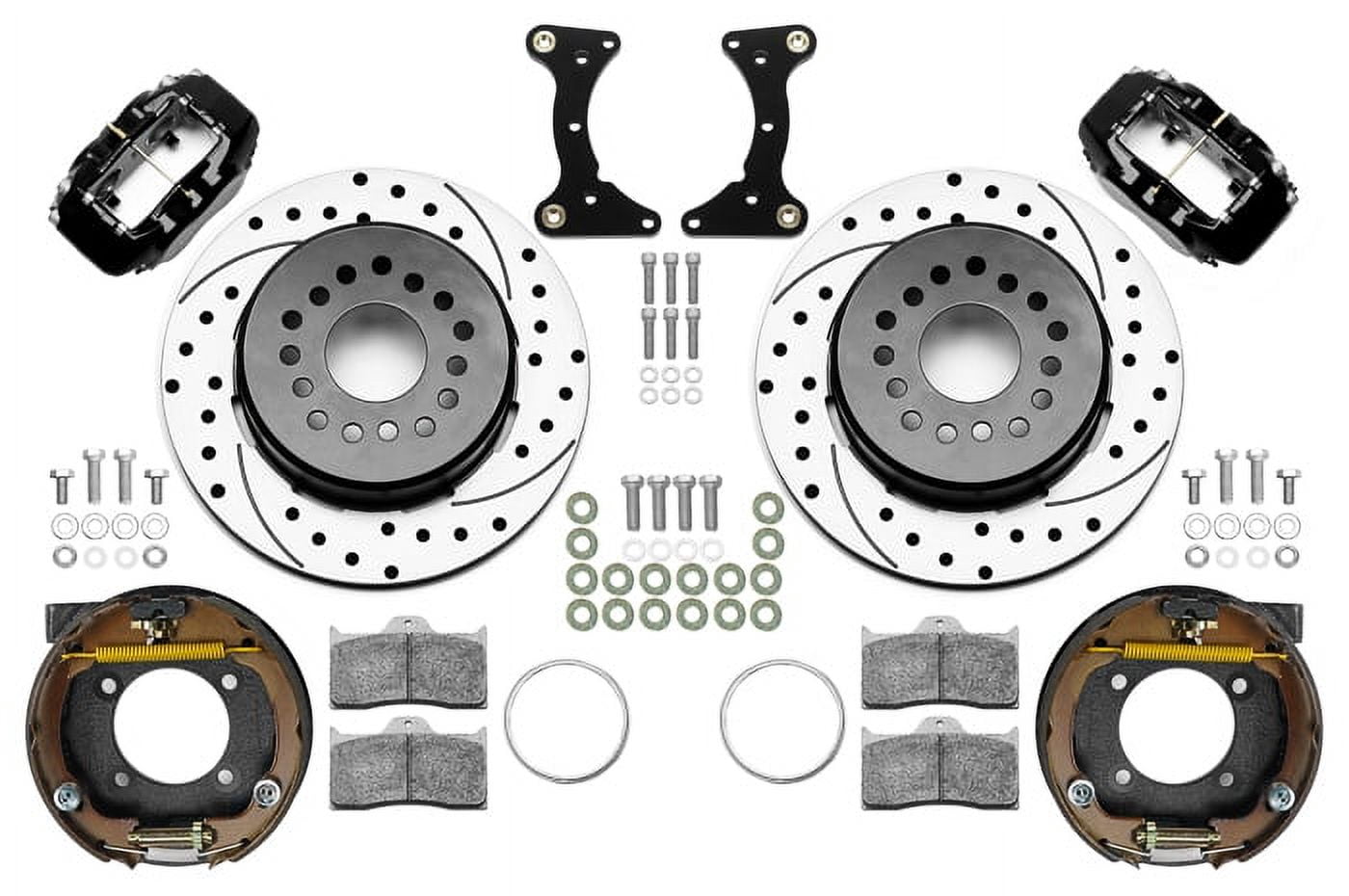 Brake Kit Rear Black Fdl Drilled 12In Fits/For  Gm G Body