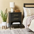 thumbnail image 4 of (2 pack) Better Homes & Gardens Oaklee 2-Drawer Nightstand, Charcoal Finish, 4 of 12