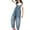 Sky Blue, variant on Girls Jeans Kids Toddler Girls Summer Thin Breathable Elastic Waist Wide Leg Jeans Casual Demin Overalls with Pockets Jeans for Teens Sky Blue 4 Years-5 Years