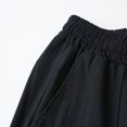 thumbnail image 4 of Guluxicc Men's Straight Leg Linen Pants with Pockets Elastic Waist Drawstring Solid Daily Casual Trousers for Summer Beach Vacation, 4 of 8