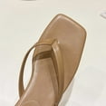 thumbnail image 4 of Mepaouo Sandales de Plage à Brides pour Femmes, Bout Carré Ouvert, Talons Bas, Sandales à Talon pour Robe de Soirée, 4 of 8