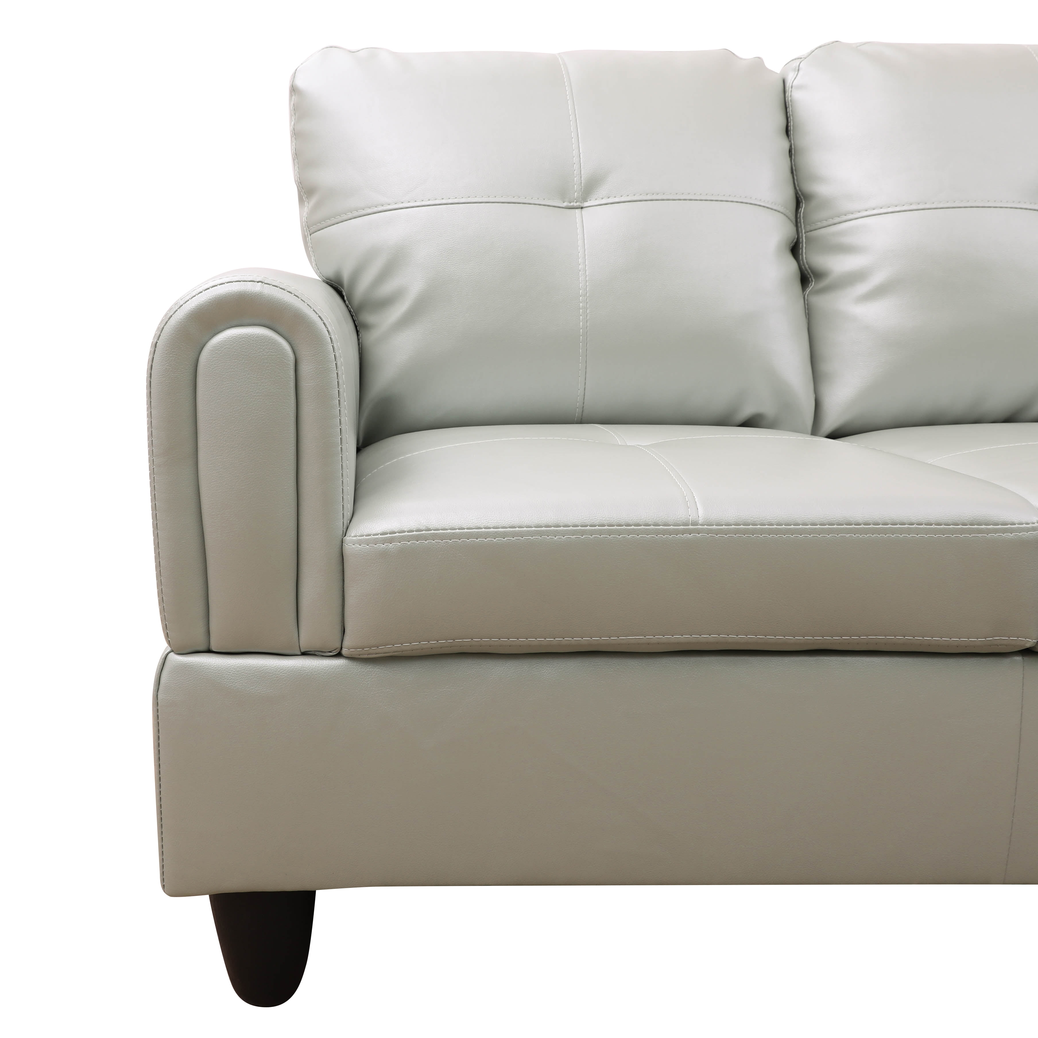 MAYEERTY Silver Green Modern 3-Piece Couch Stylish Unique-Toned Living Room Furniture