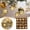 Gold, variant on 2024 Personalized Christmas Ball Ornaments Sets Colorful Christmas Shaped Assembly Pendant Bronze 42PCS
