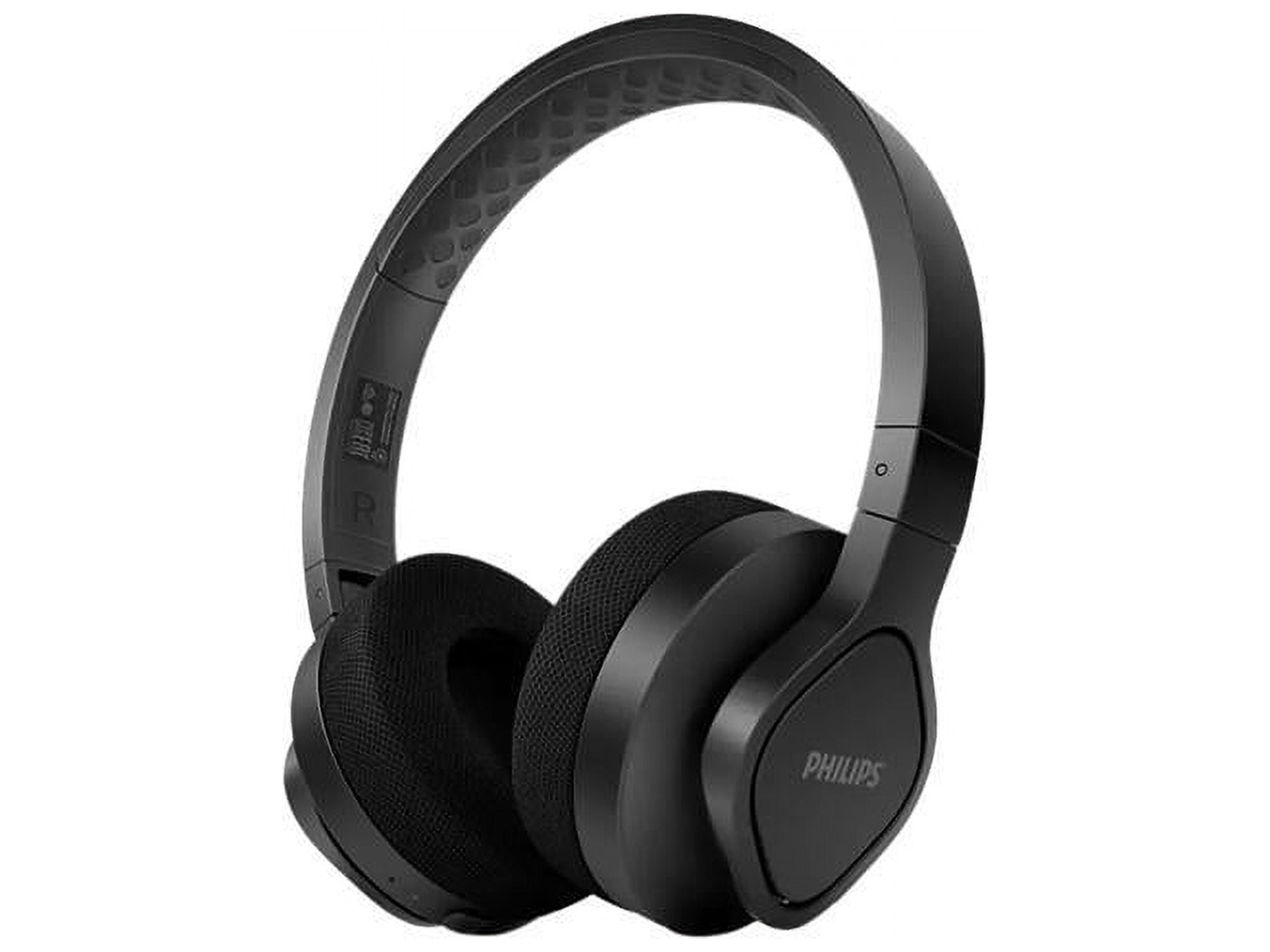 Philips PH802 Noise Cancelling Over Ear Wireless Bluetooth Stereo Headphones Up to 30hr Playtime Black Walmart
