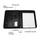 thumbnail image 4 of Vegan Leather Folder Zippered Closure Portfolio for Business /Table and Card Interview Resume Binder, 4 of 5