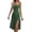 Green, variant on Elara Ladies' Summer Sexy Camisole Dress With Zip Ties And Split Print Round Neck Polka Dot Dress