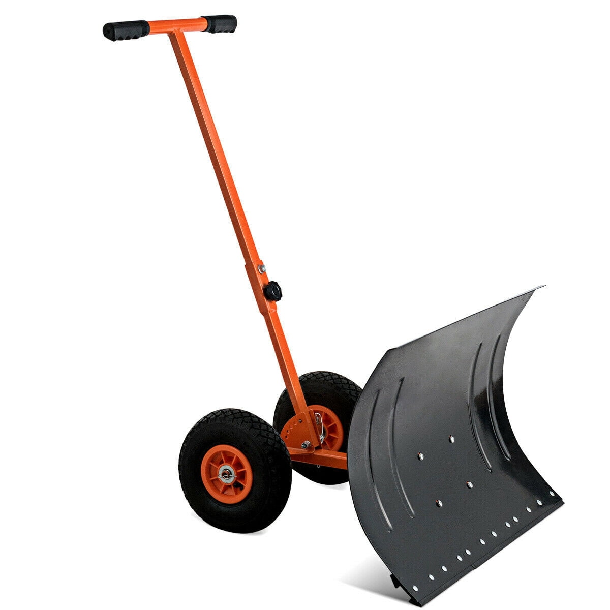 Adjustable Wheeled Snow Pusher/Shovel Heavy
