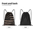 thumbnail image 5 of Bingfone American Flag With Desert Camouflage Drawstrings Backpacks Bags For Men Women Gym Drawstrings Bag, 5 of 9