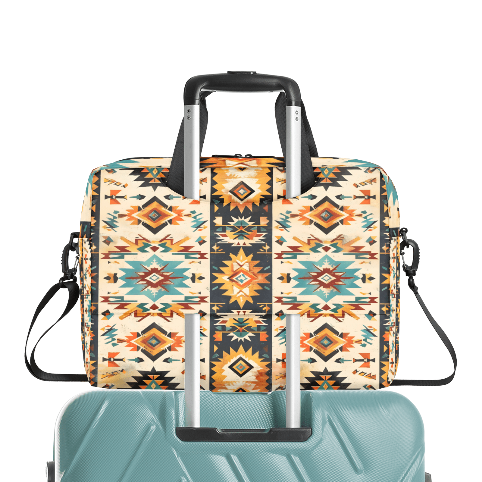 Herdesigns Boho Aztec Western Laptop Bag for Women Men, Computer Case Briefcase Messenger Bags, 15-15.6 inch Laptop Sleeve Shoulder Bag