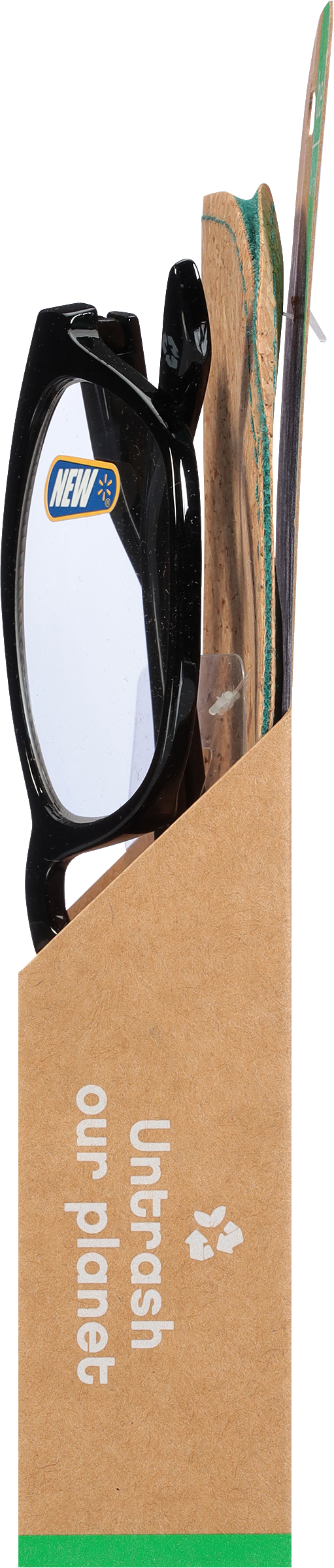 B.E Bio Eyes Womens Cateye Reading Glasses Made from Recycled Plastic Hazel +1.75 in Black