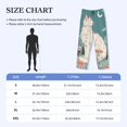 thumbnail image 3 of KLL Mens Pajama Pants for Men,Mens Lounge Pants,Funny Gifts for Men,Men's Pajama Bottoms Celestial Cat And Flowers -Large, 3 of 5