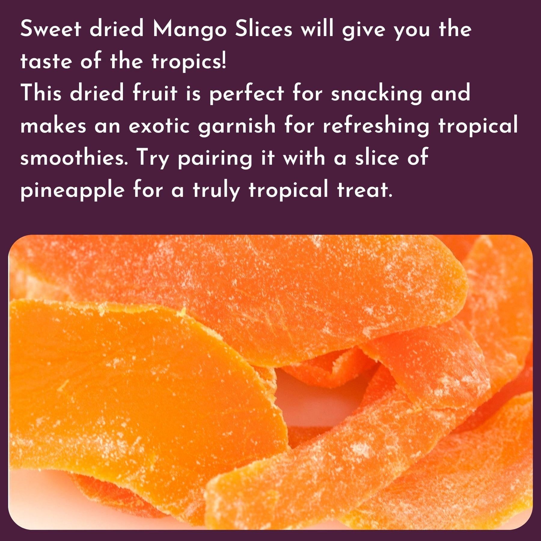 WinCrest Bulk Dried Mango Slices (Sweetened) - 5 Lb Case