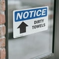 thumbnail image 4 of (2 Pack) Dirty Towels [Up Arrow] Sign, 4 of 7