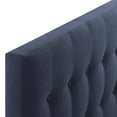 thumbnail image 4 of Modern Fabric Upholstered Twin Panel Headboard in Navy, 4 of 6