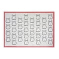 thumbnail image 1 of Huanglei Silicone Macaron Baking Mat Non Stick Heart Pattern Template Border Thick Sheet Durable Silicone Baking Mat For Oven And BBQ Non Stick Reusable Baking Sheet Heat Kitchen Mat, 1 of 3