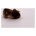 thumbnail image 5 of Natural Smoky Quartz Gold Stud Earrings, 5 of 6