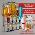 thumbnail image 3 of ANQIDI 4/6 Bottle Bar Butler Liquor Dispenser Home Wall Mounted Wine Beverage Dispenser Bartender Accessories (4 x 25ml Optics), 3 of 8