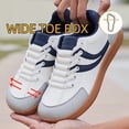 thumbnail image 6 of Men's Wide Toe Casual Sneakers Lightweight Breathable Lace-Up Athletic Walking Shoes for Running Hiking Daily Wear and Outdoor Activities, 6 of 9
