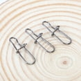 thumbnail image 3 of Opolski 100Pcs Stainless Steel Snap Hooks Fishing Barrel Swivel Safety Lure Connector, 3 of 8